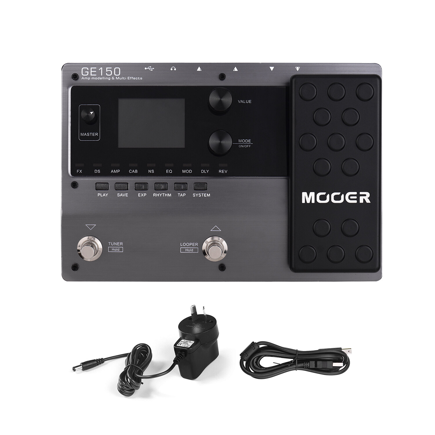 MOOER GE150 Amp Modeling & Multi Effects Pedal 55 Amplifierรุ่น 151