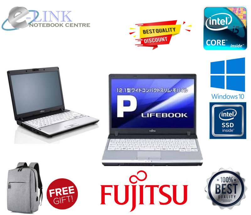 (Refurbished) Fujitsu LIFEBOOK P771 - 12.1 - Core I5 2GEN / 4-8GB RAM / 250GB HDD / 120GB- 240GB SSD / WINDOW 7-10 Malaysia