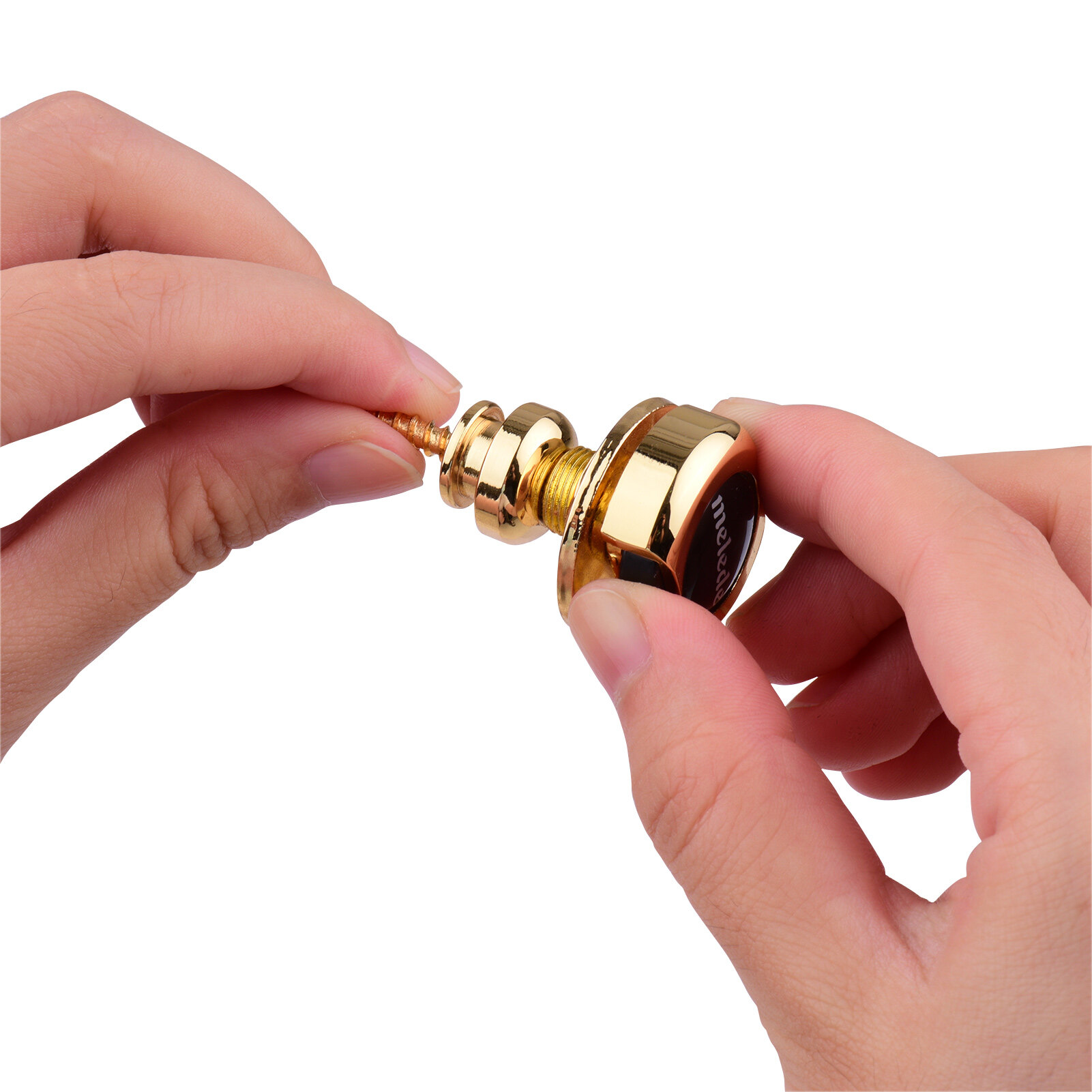 Muslady- 2 Cái Guitar Dây Đeo Khóa Kim Loại Bảo Mật Phát Hành Nhanh Dây Đeo Nút Giữ Bạc Cho Guitar Điện Bass