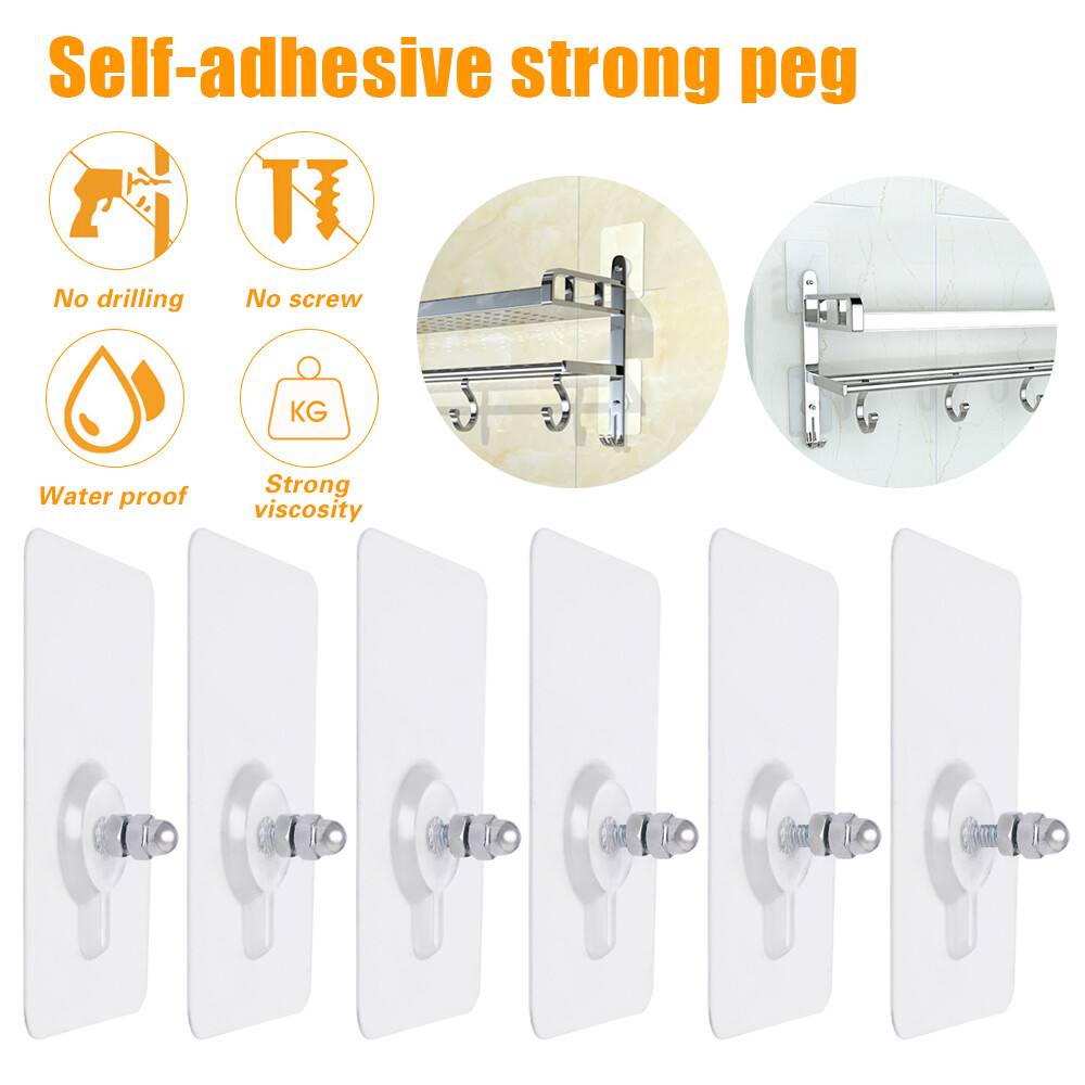 Móc Ma Thuật Không Cần Đinh Móc Treo Tường Ma Thuật Nặng Dính Trong Suốt Móc Trong Suốt Không Có Dấu Vết Không Khoan Móc Dính Tường Đinh Vít Liền Mạch