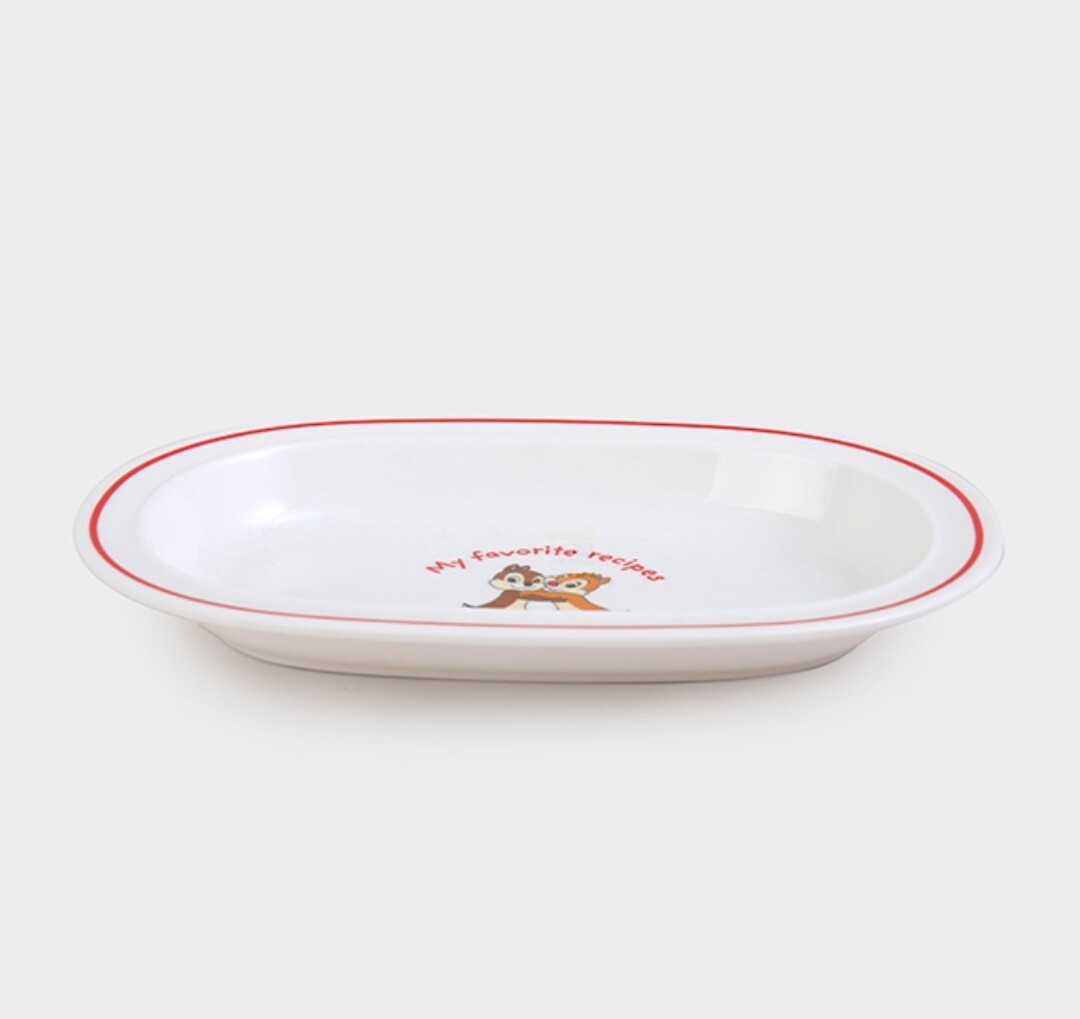 [DAISO KOREA] Chip & Dale Melamine Oval Plate
