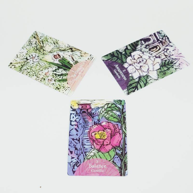 11*6.5cm The Language of Flowers Oracle