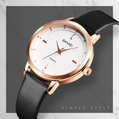 SKMEI Đồng Hồ Nữ Đồng Hồ Quartz Thời Trang Dây Đeo Bằng Da Không Thấm Nước Đồng Hồ Đeo Tay Thể Thao Chính Hãng Sinh Viên Thường Ngày 1457