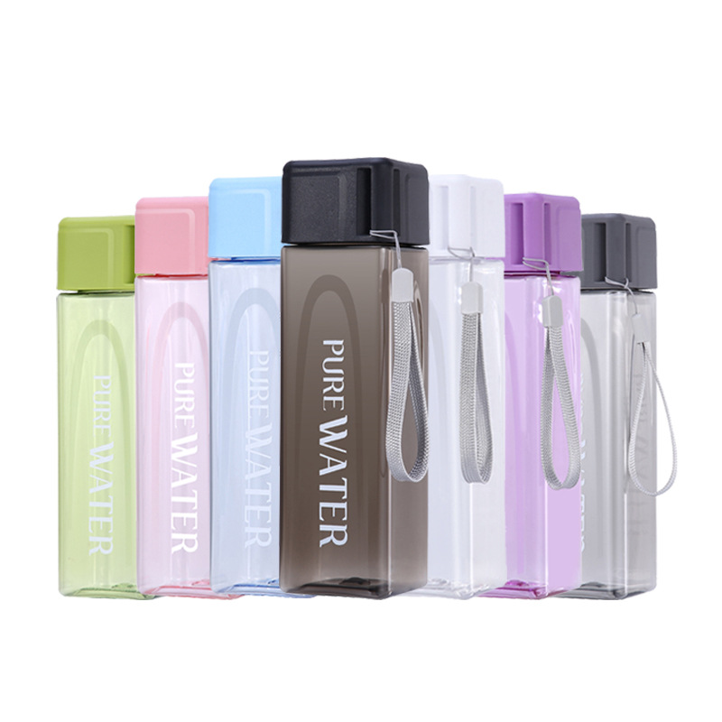 Water Bottle With Handle Simple Water Bottle Heat-resistant Plastic Bottle Creative Portable Cup Personalized Water Bottle