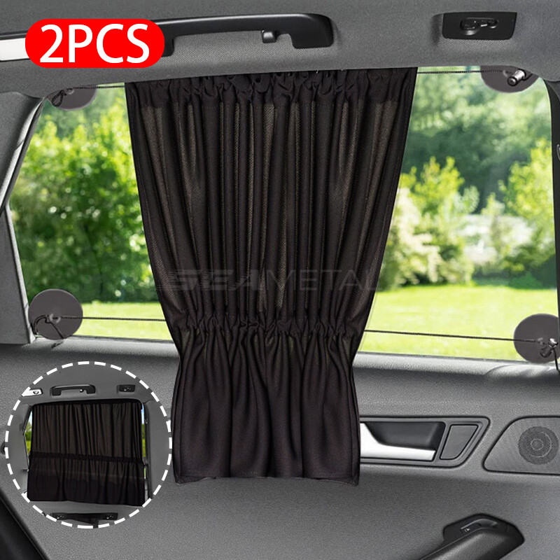 SEAMETAL Car Sunshade Side Window Privacy Sun Protection Sunshade Heat Insulation Suction Cup Car Curtain Car Interior Heat Insulation Curtain