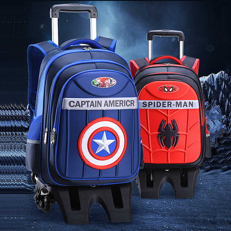 Captain america outlet trolley school bag