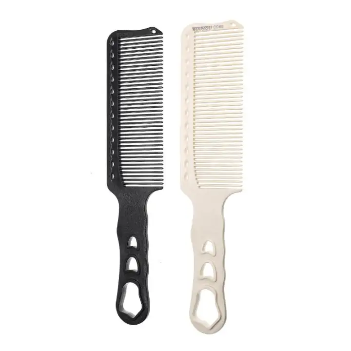 Professional Barber Hair Cutting Comb Hollow Handle Anti Static