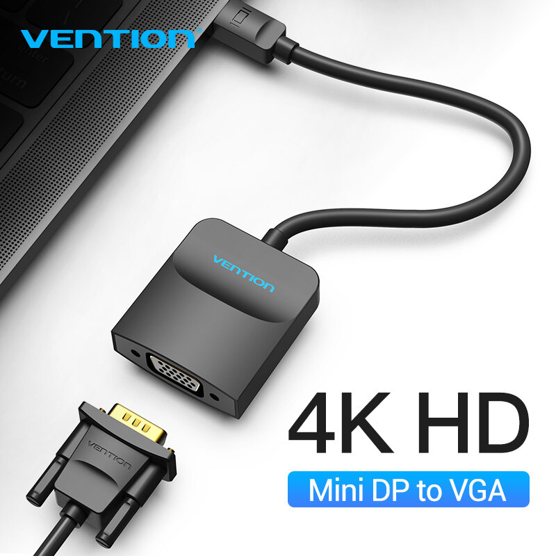 Vention Mini DisplayPort to VGA Adapter 1080P Thunderbolt 2 VGA Converter for MacBook Pro Air Projector Mini DP to VGA Adapter