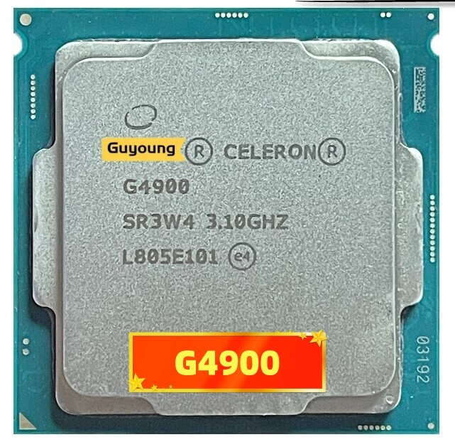 Celeron g4900 3.1 ghz used dual core dual thread 54w cpu processor lga 1151