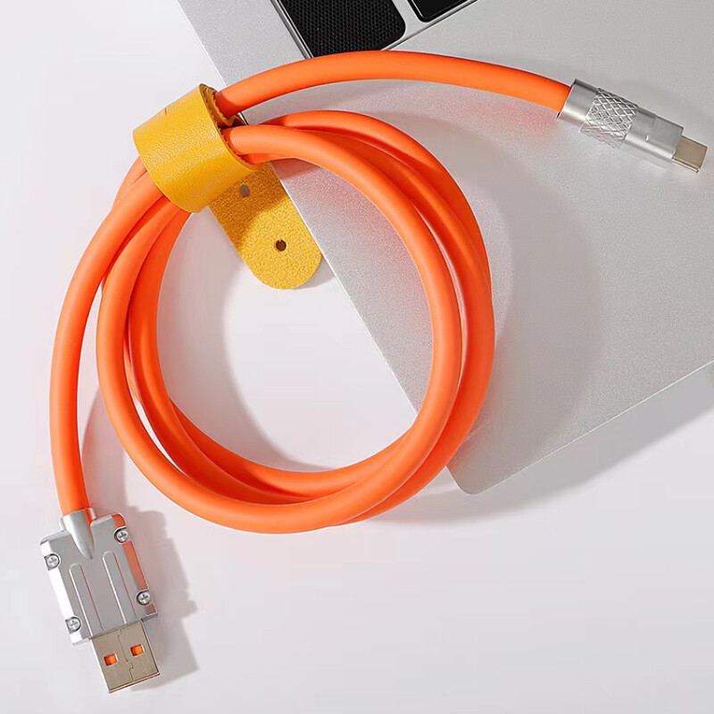 Twitch 120W 6A sạc nhanh loại USB C Cáp Silicone lỏng cáp Micro USB sạc nhanh USB-C các loại cáp sạc 1m/1.5m/2M màu xanh cam