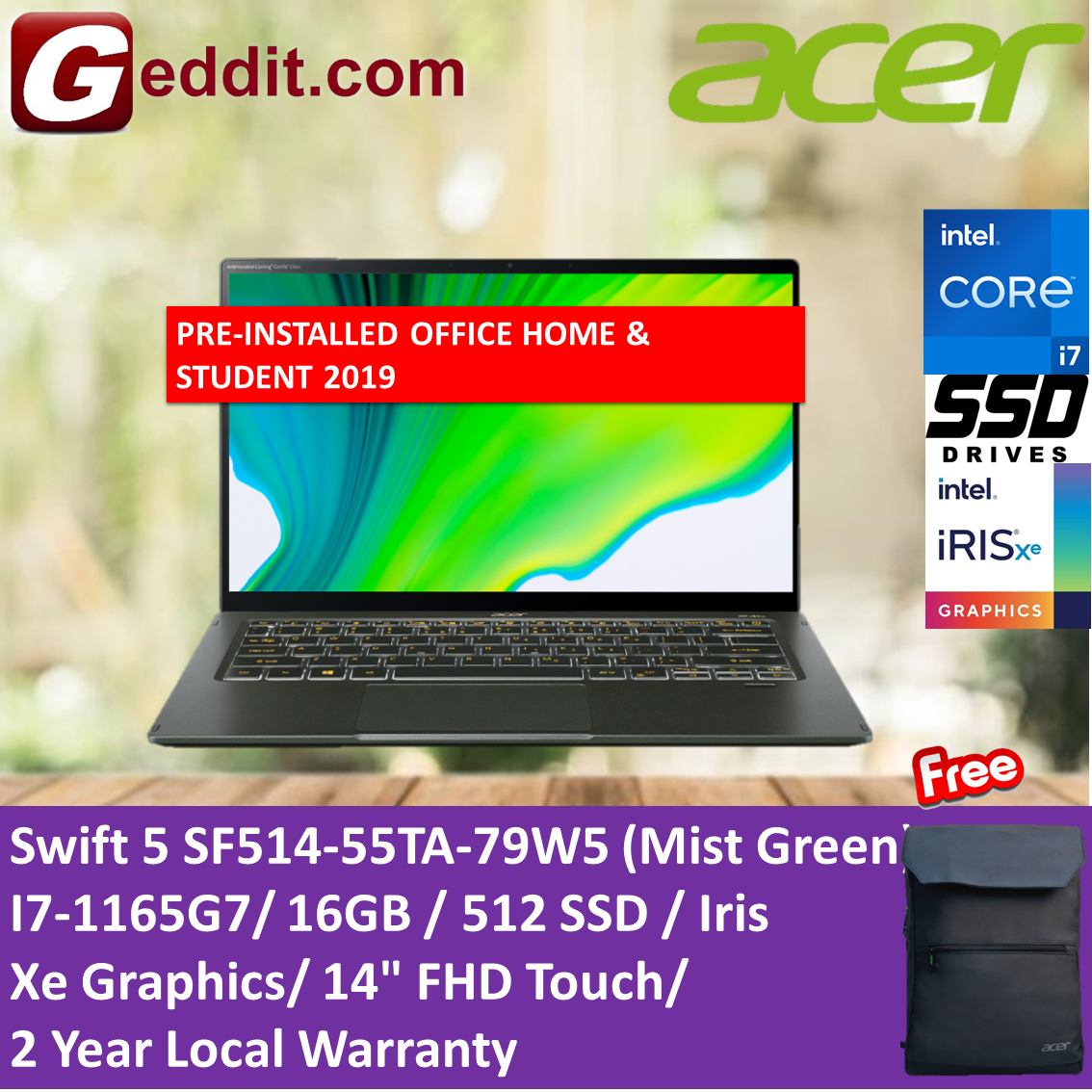 Acer swift 5 sf514 55ta обзор