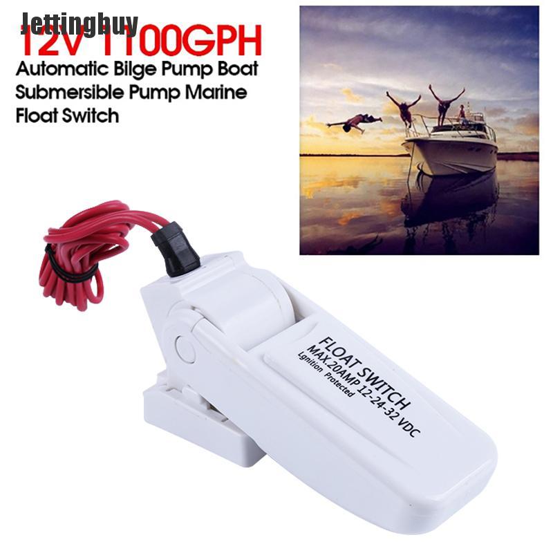 [Jettingbuy] 12V 1100GPH Automatic Bilge Pump Boat Submersible Pump Marine Float Switch U7W6