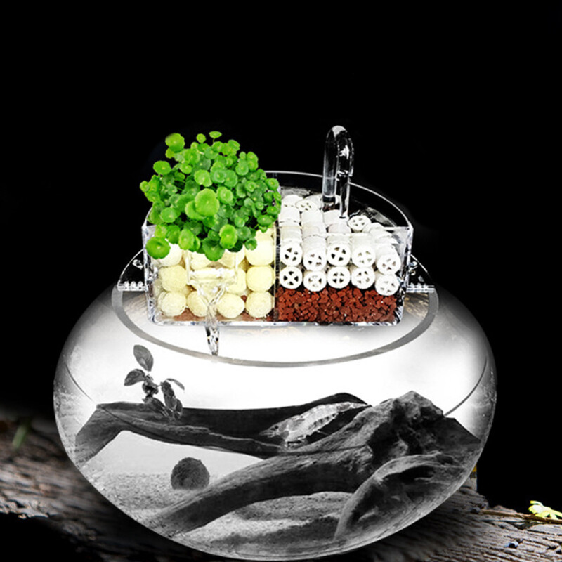 Hộp Lọc Ngoài 3 Trong 1 Hộp Nhỏ Giọt Tuần Hoàn Thác Nước Yên Tĩnh Máy Lọc Nước Phụ Kiện Bể Cá Bể Cá