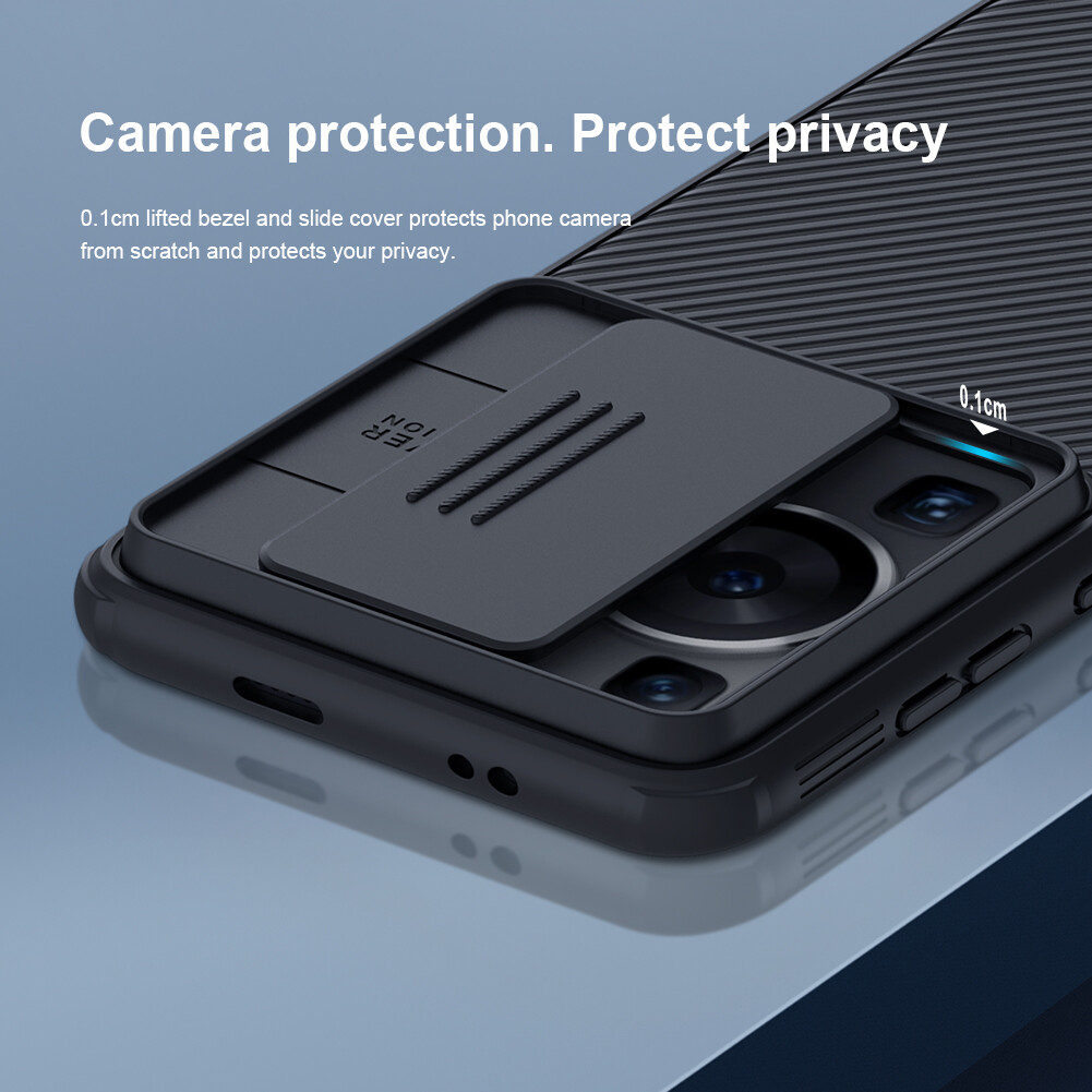 Nillkin Luxury Slide Cover Camera Protection Case for Huawei P60 Pro P60 P50 Pro Soft TPU Edge PC Hard Back Cover CamShield Pro Phone Case