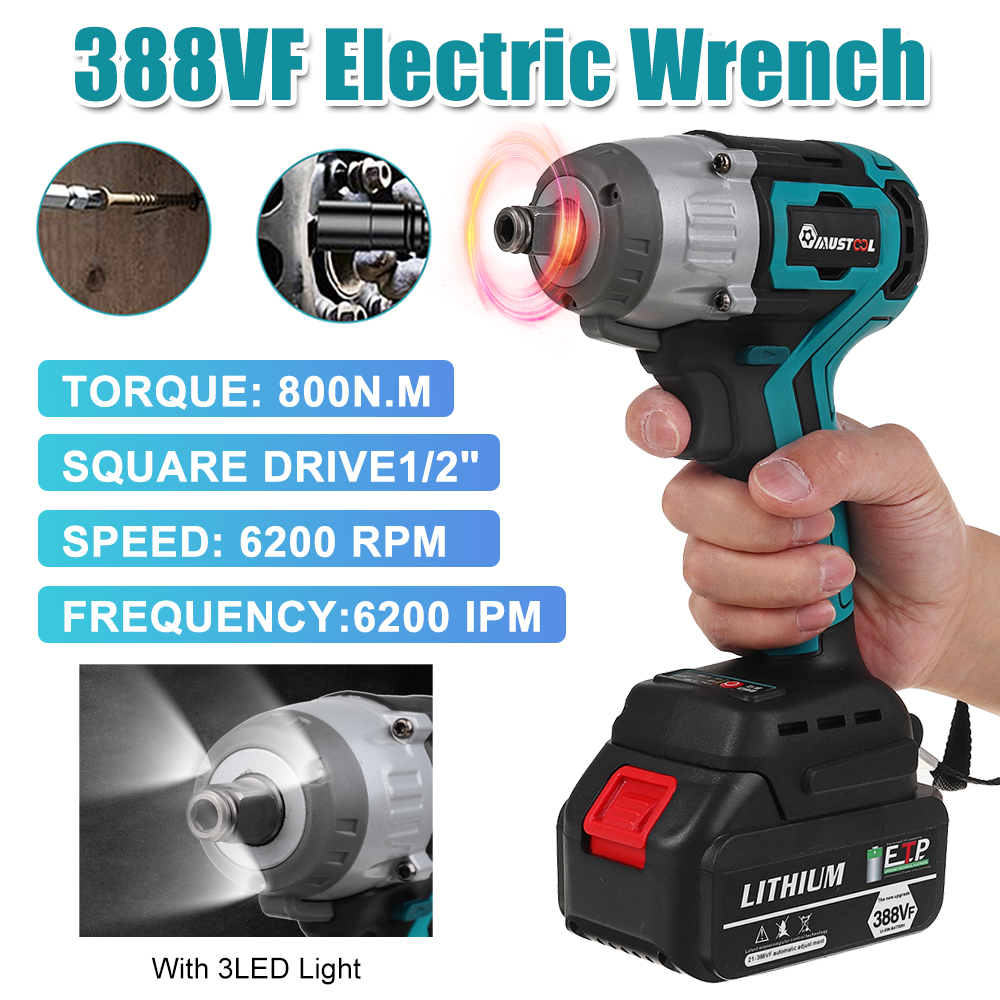 Gears Cordless Electric Wrench 3pcs 