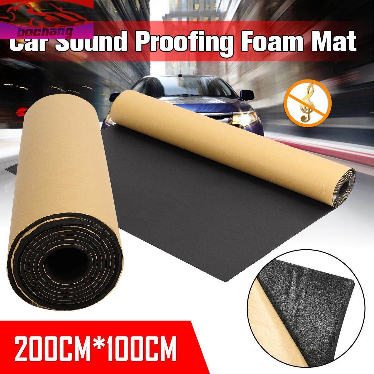 Bochang 1M พิสูจน์เสียง Deadening เรือรถตู้ฉนวนกันความร้อนเทปโฟมสีดำ #3มม.