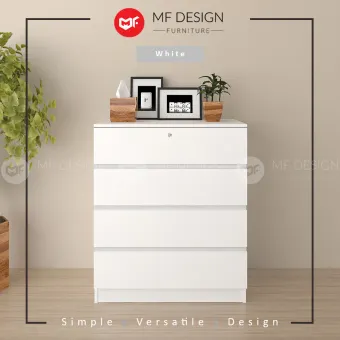 Cny Flash Sale Mf Design Chest Drawer With Lock 4 Layer Storage