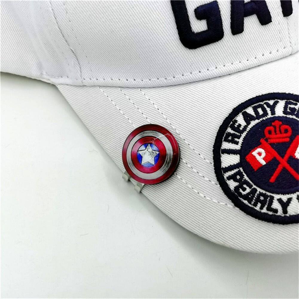 FEEZE Metal Golf Training Aids Golf Marker Ball Marker Holder Marvel Ball Marker Golf Cap Clip .c Cap Clip Golf Hat Clip Golf Ball Marker