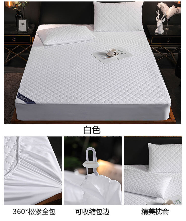 [Waterproof Mattress Protector Cover Elastic Fitted Bedsheet Set with Pillow Protector,Waterproof Mattress Protector Cover Elastic Fitted Bedsheet Set with Pillow Protector,]