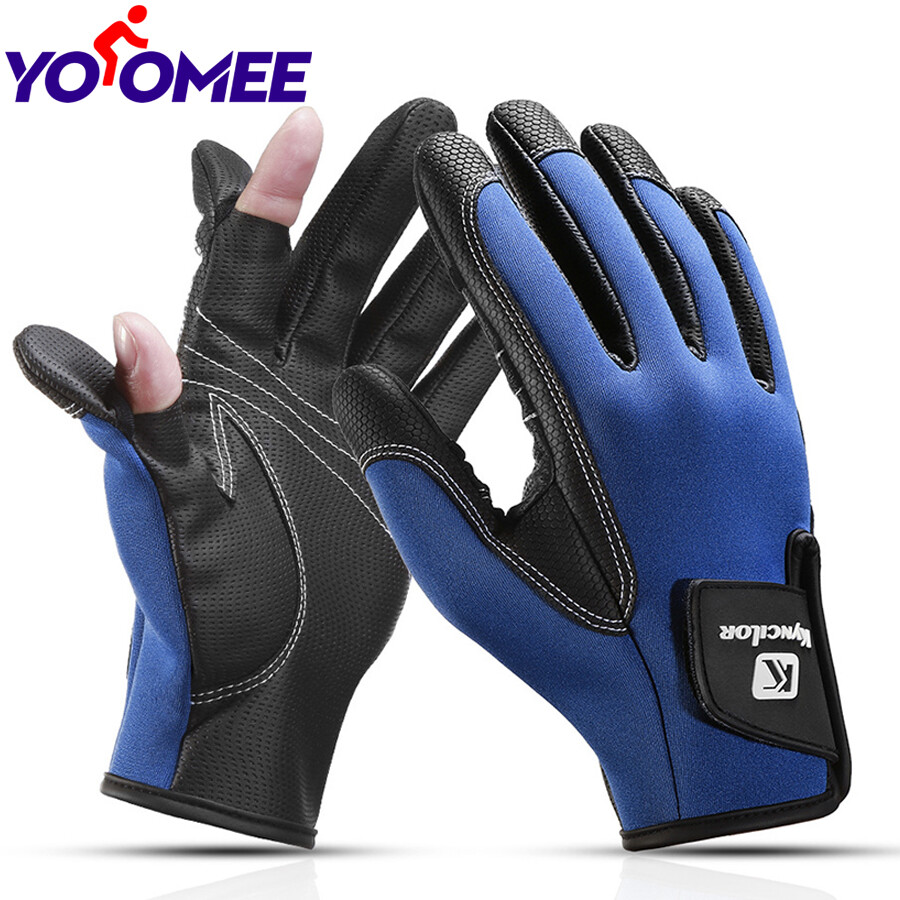Yoomee 1 Pair Fishing Gloves for Men and Women Outdoor Sports Glove Hiking Cycling Motorcycle Walking