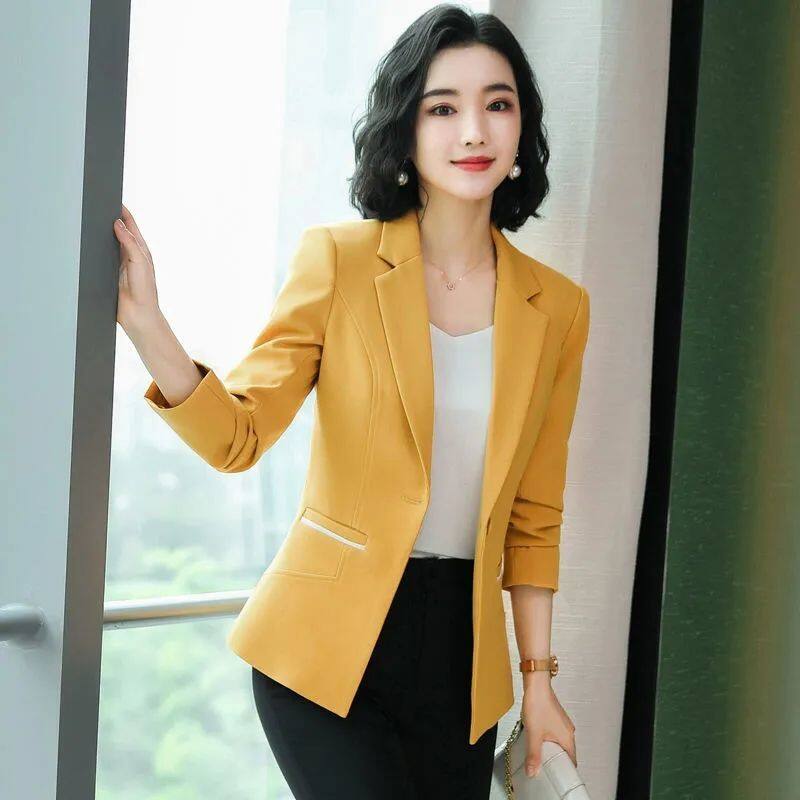 Ladies Blazer Office Lady Long Sleeve Blaser Women Suit jacket Female Feminine Blazer Femme Blazer Autumn