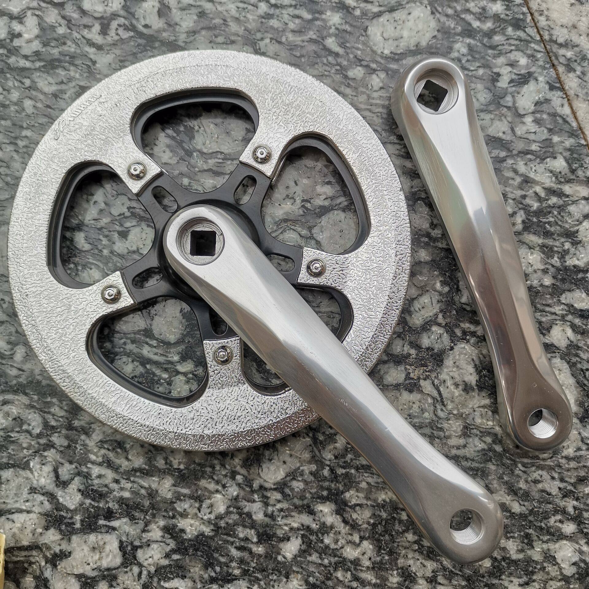 Folding bicycle 36/38/42/44/46/48/52 tooth sprocket 170mm square hole aluminum alloy sprocket crank