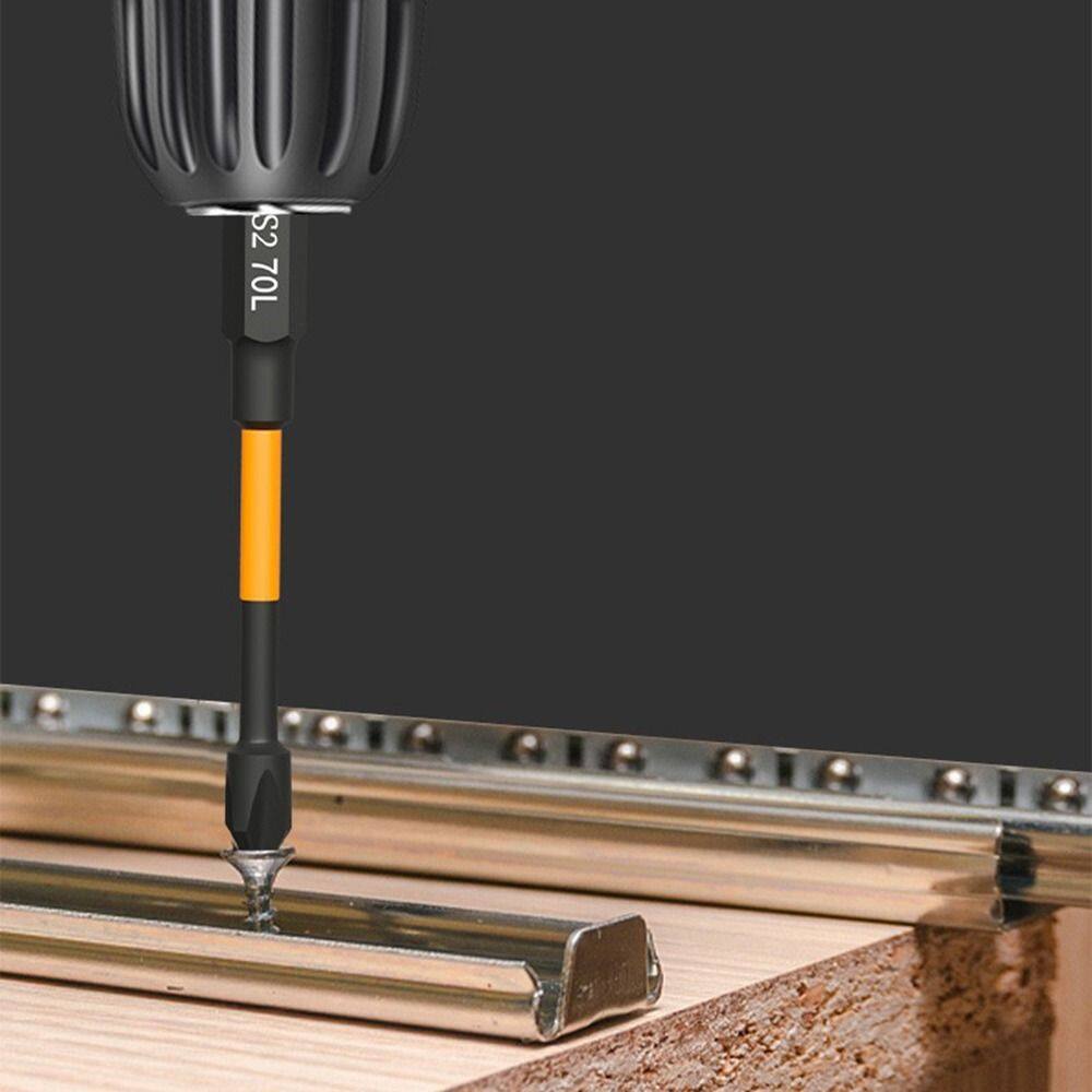 NANMEN Extra Long DIY PH2 Screwdriver Cross Screwdriver Tool Drill Driver Bits Set Impact Drills Electric Hand Drill Impact Rated Screwdriver
