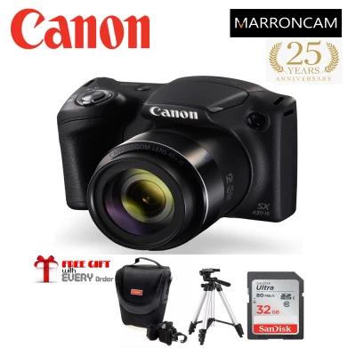 Canon PowerShot SX430 IS Digital Camera (Black)