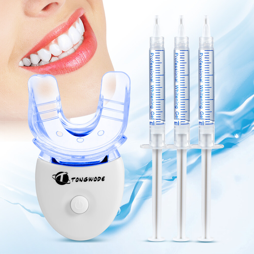 using teeth whitening gel