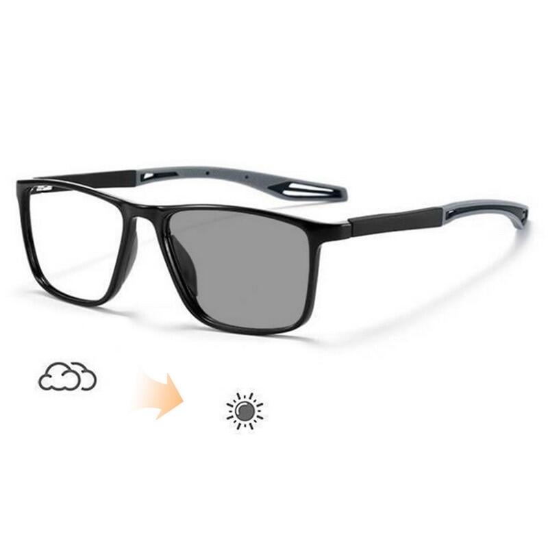 Ultra-Light Silicone TR Sports Myopia Glasses Men Basketball Football Anti-Shedding Nearsightedness Anti Blue Light Glasses -6.0