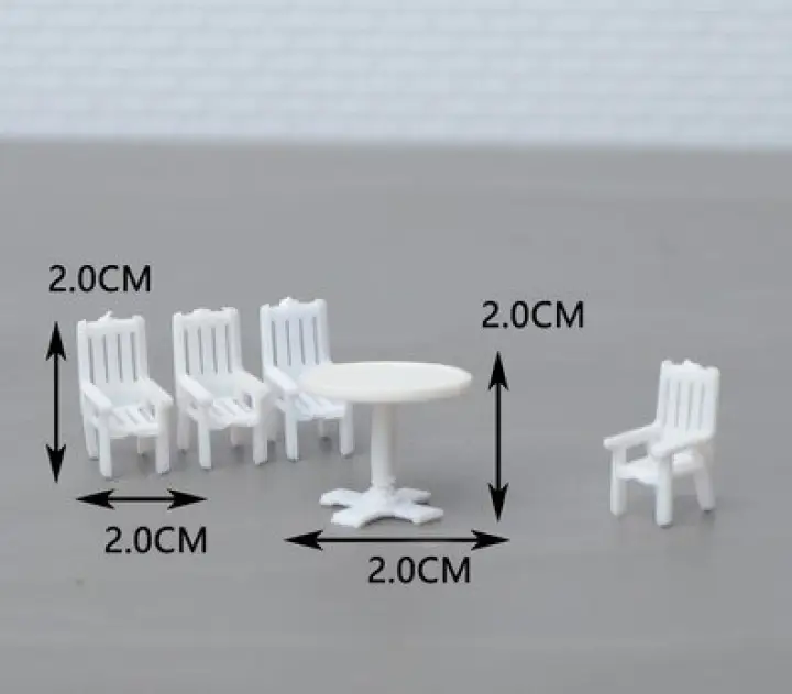 5sets Lot 1 75 Scale Hot Sale Plastic Model Chair Table For Architecture Model Building Kits Toy Or Hobby Maker Lazada Ph