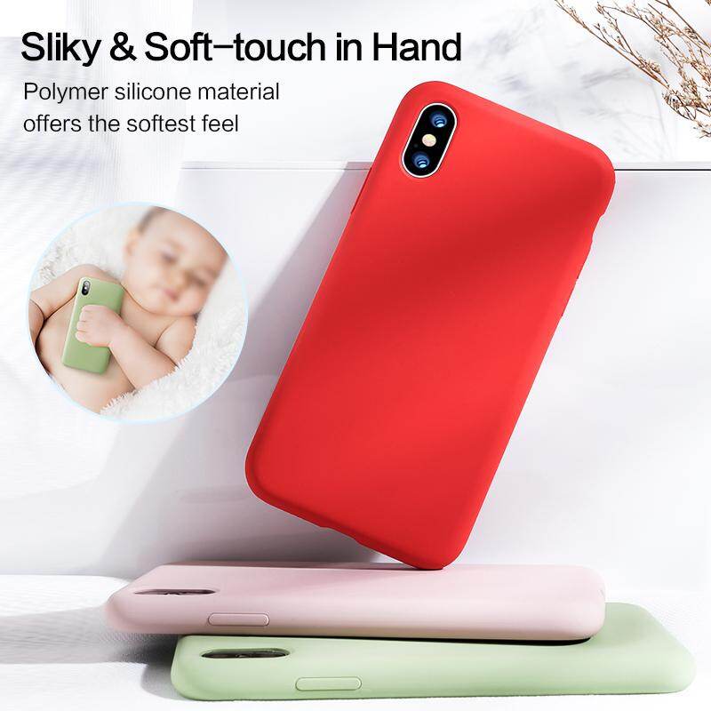 SmartDevil Liquid Silicone Silky LSR Phone Case, Flex Pure Cases Soft Smooth Cell Phone Back Cover For Apple iPhone XS MAX