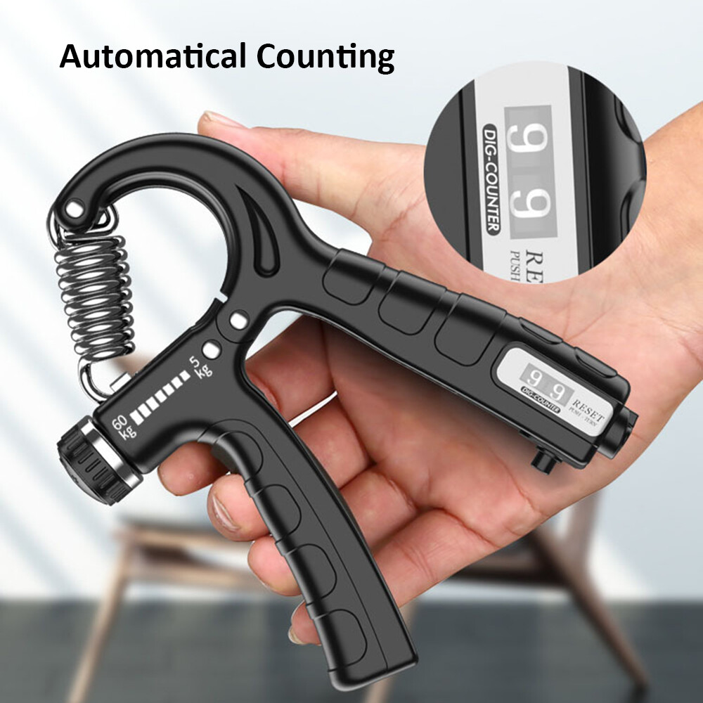 Hand Gripper Adjustable Resistance Hand Grip Strength Trainer Fingers Wrist Forearm Exerciser Workout Gear Home Gym Exercise Equipment
