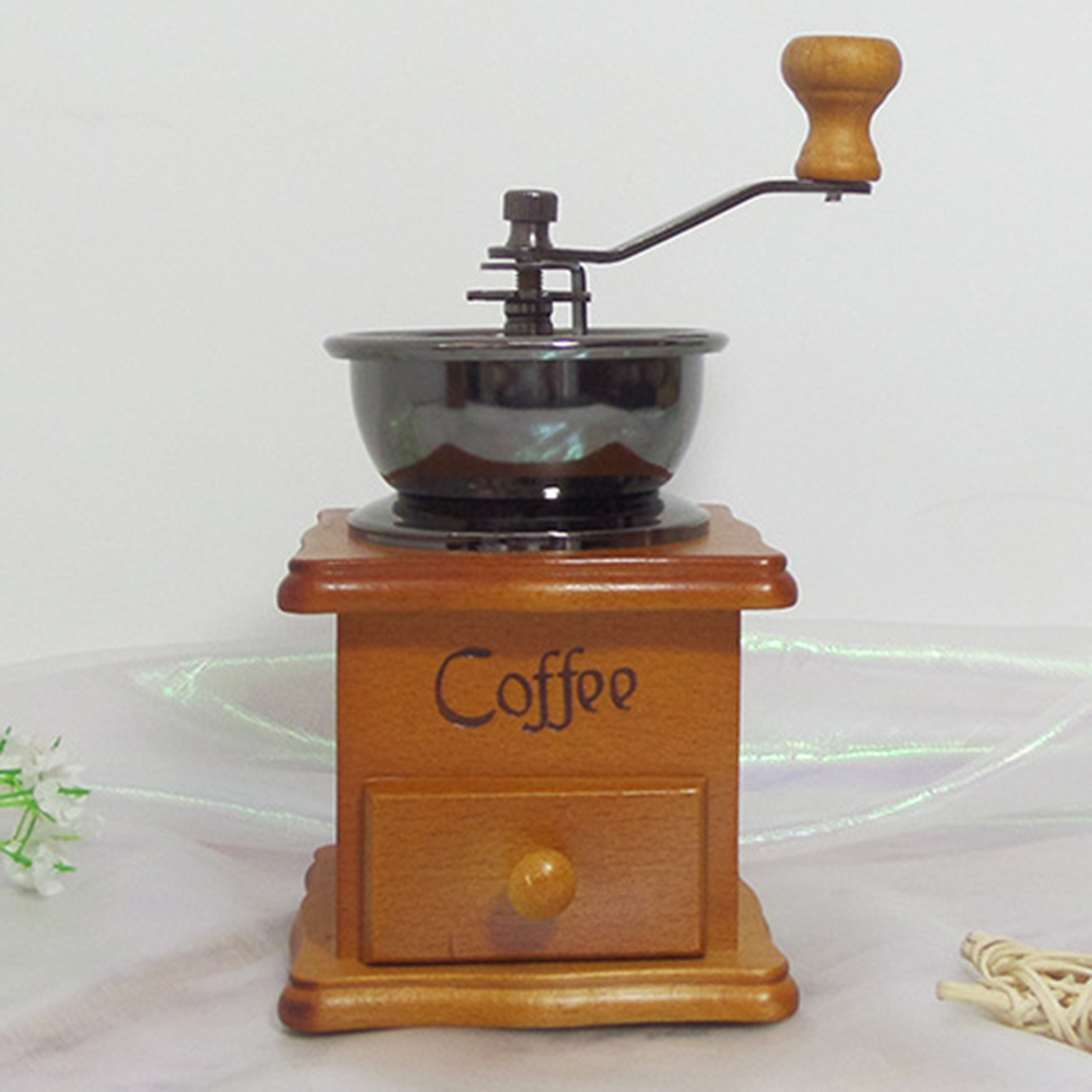 Effective Manual Grinder Metal Practical Adjustable Spice Grinder for Home