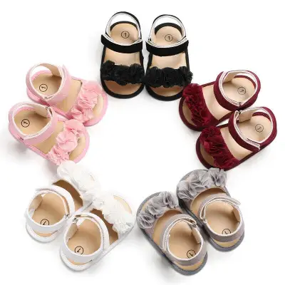 Newborn Baby Girl Floral Sandals Princess Party Sandles Beach Shoes Summer