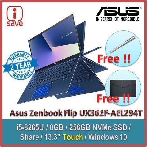 Asus Zenbook Flip 13 UX362F-AEL294T 13.3 FHD Touch Laptop Royal Blue Malaysia
