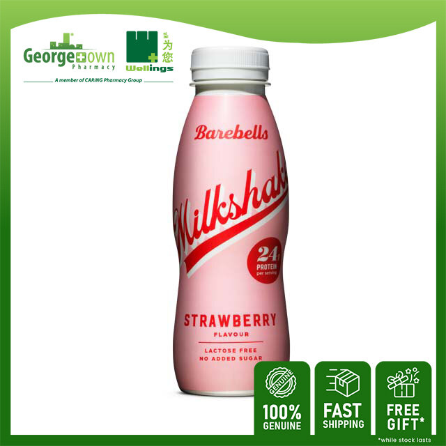 BAREBELLS MILKSHAKE STRAWBERRY 330ML Lazada