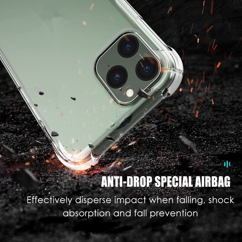 Rixuan Shockproof Soft TPU Crystal Clear Phone Case for iPhone 13 Pro Max iPhone 13 iPhone 12 iPhone 11 Pro iPhone X iPhone XR iPhone XS Max iPhone 8 iPhone 7 iPhone 6 Plus iPhone 6S Transparent Full Body Back Cover