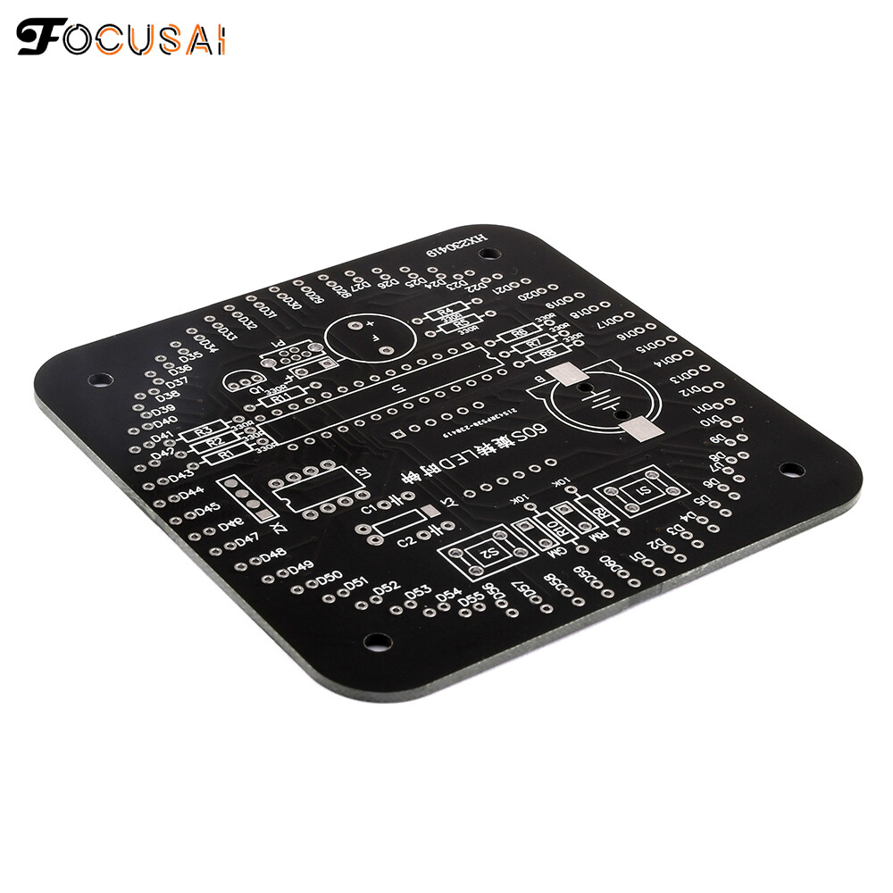 FocusAi Digital DIY Electronic Clock Kit Light Control Rotation Digital LED Temperature & Time Display Tool Set for Soldering Practice