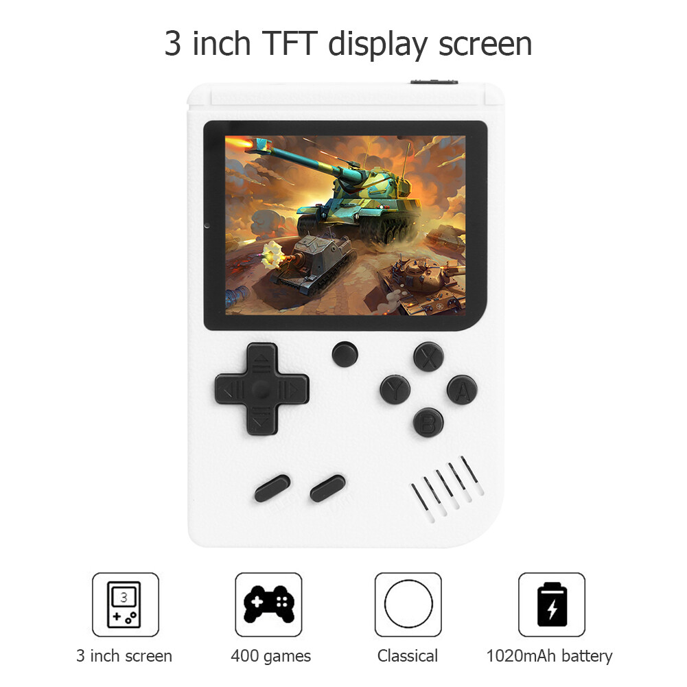 {Tenda} 400 in 1 Retro Video Game Console Handheld 3.0 inch 8 Bit Pocket Player