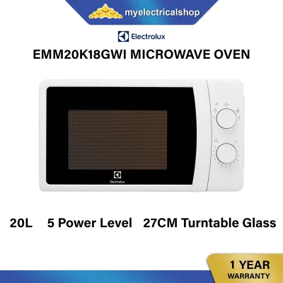 Electrolux EMM20K18 20L Free-Standing Microwave Oven EMM20K18GWI