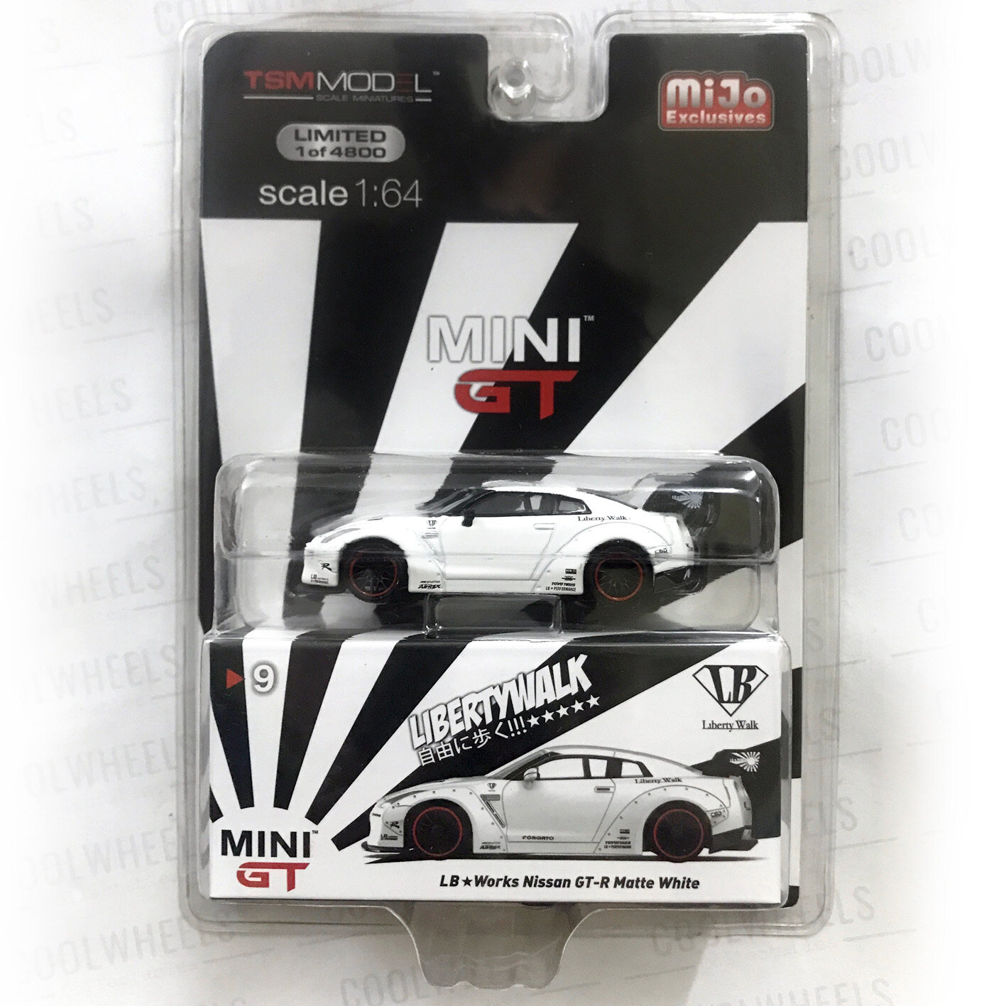Mini GT #9 Libertywalk LB Works Nissan GT-R Matte White