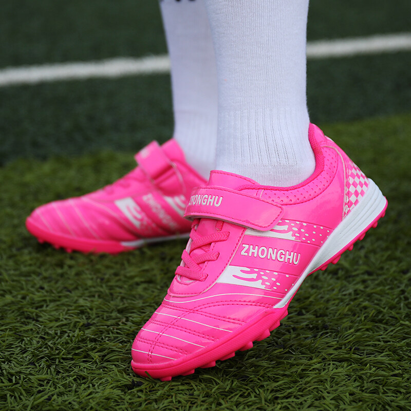 childrens pink football boots