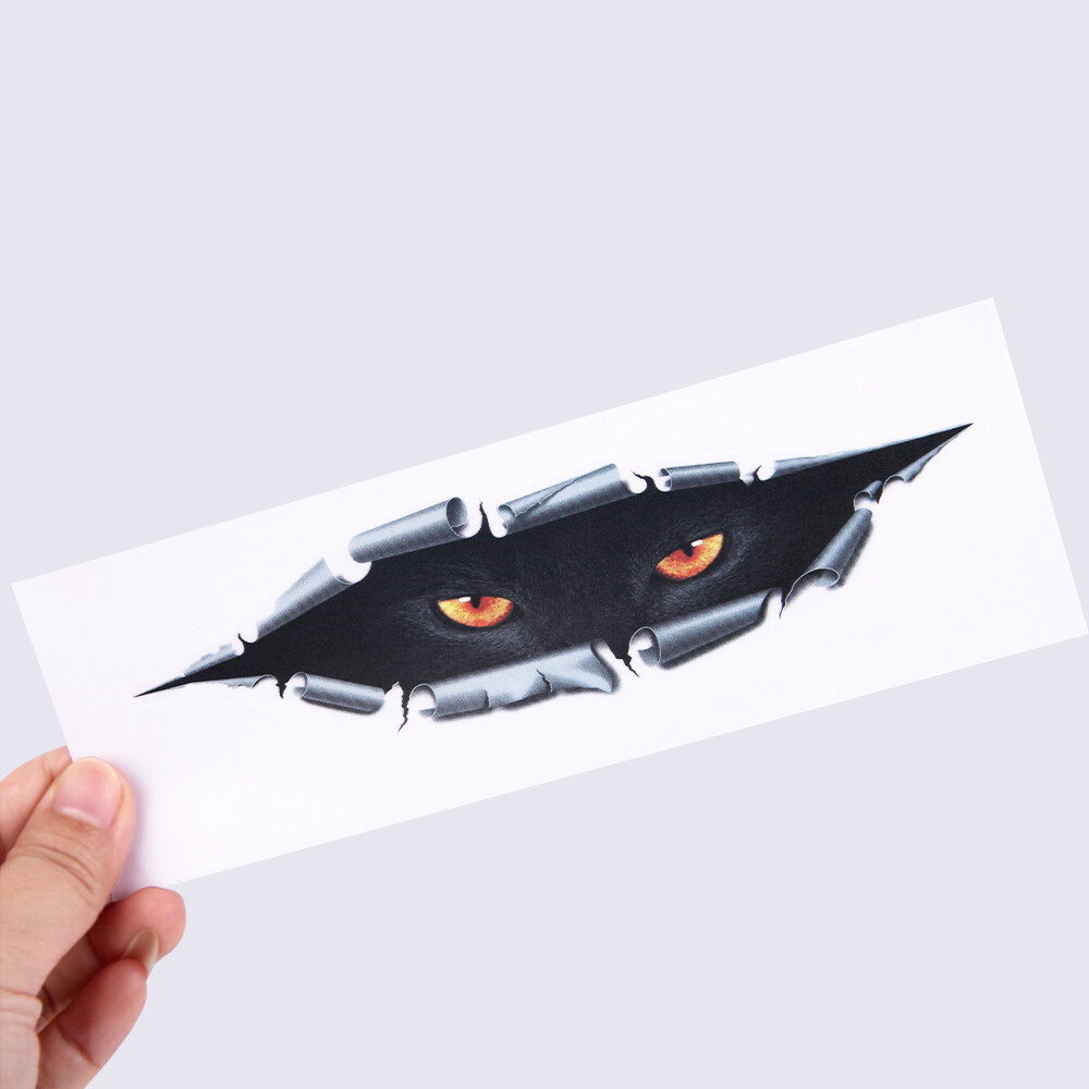 3D Stereo Car Front Windshield Stickers Motorcycle Auto Cat Eyes Peeking Sticker Anti Scratch Decals Cars Decorative Decal