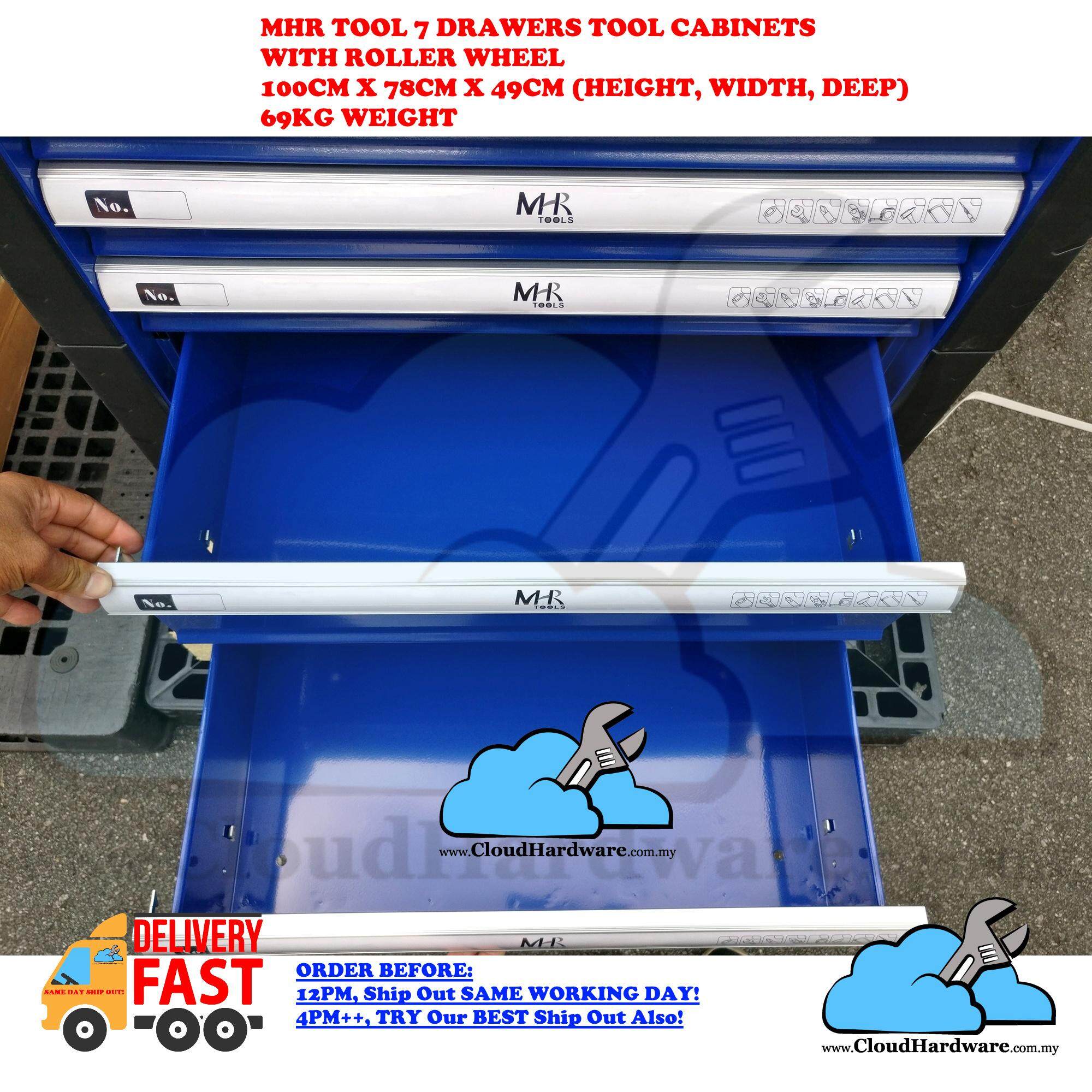 Stock Ready Mhr Tool Industrial Grade 7 Drawers Tools Cabinet