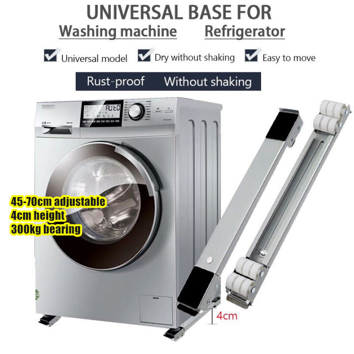 Washing Machine Stand Rack Adjustable Stainless Steel Stand Universal