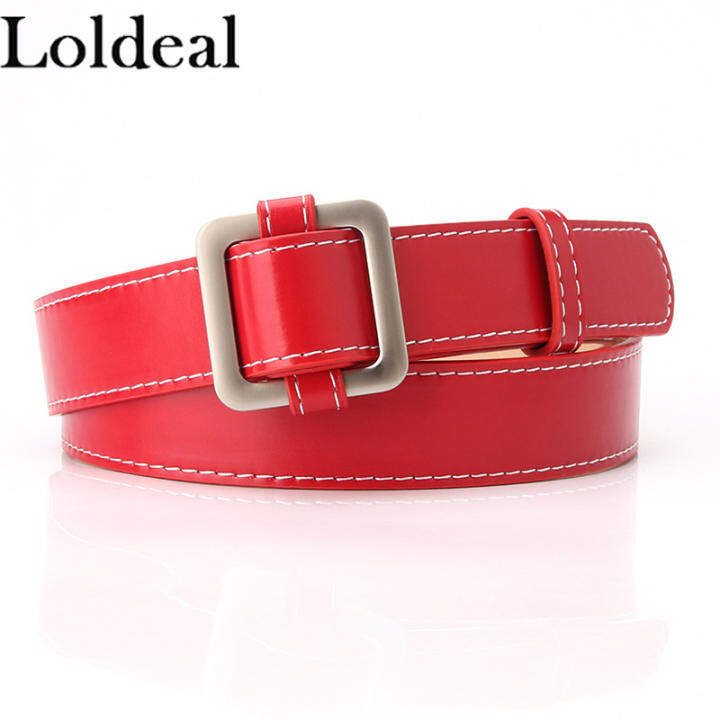designer red belt