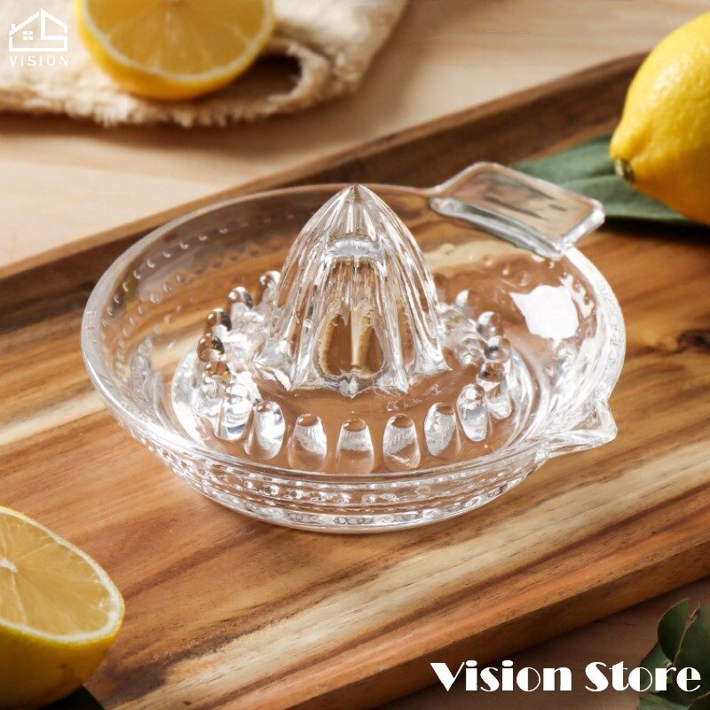 Vision Manual Glass Orange Juicer Hand Held Press Lemon Squeezer Kitchen Press Tool Citrus Squeezer Juicer