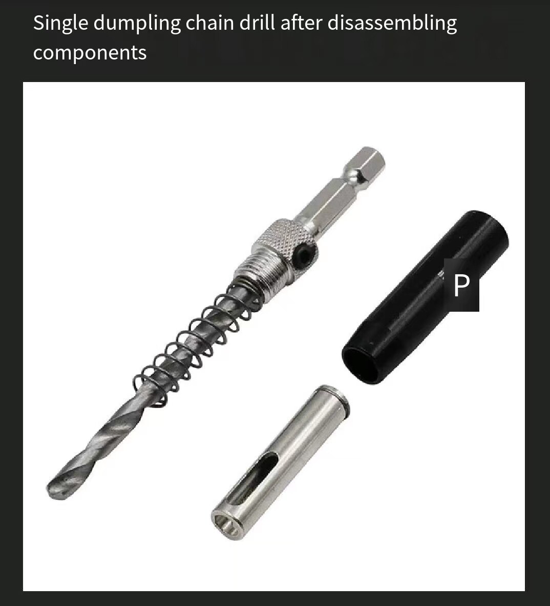 8pcs Black Hinge Drill Woodworking Drill Bit Set Hexagonal Handle Hole Locator Hinge Hinge Hole Opener