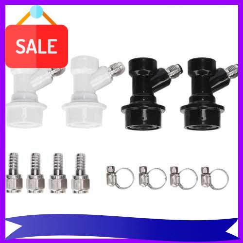 4 pcs Ball Lock Threaded Barrel Accessories Beer Keg Disconnect Set